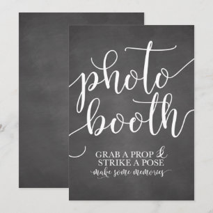 Fotobox Hochzeitsschild - Schnappt euch ein Requis Einladung