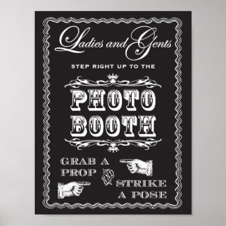 Fotobox Pose Schlagend Zeichen Poster