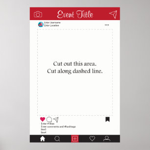 Fotobox Requisiten Rahmen Poster Social Media Desi