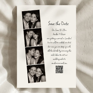 Fotobox Streifen Handschriftliches Drehbuch Hochze Save The Date