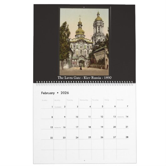 Fotochrom - Kiew, Russland Kalender (Feb 2026)