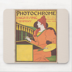 Fotochrome Unternehmen anpassen - Vintage Poster Mousepad