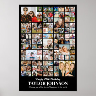 Fotocollage 100 Bilder 12x18 16x24 20x30 24x36 Poster