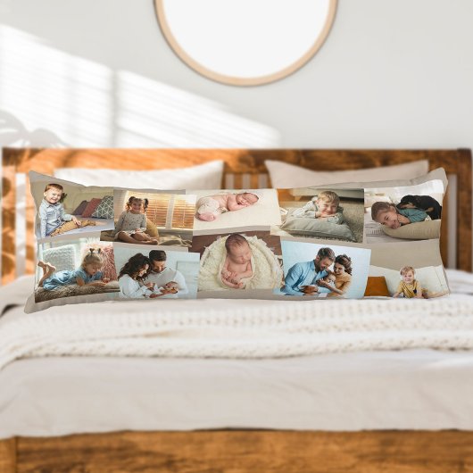 FotoCollage 10 Picture Montage Neutraler Spielraum Seitenschläferkissen