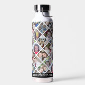 FotoCollage - 12 Fotos Diamant über das gesamte Mu Trinkflasche (Links)