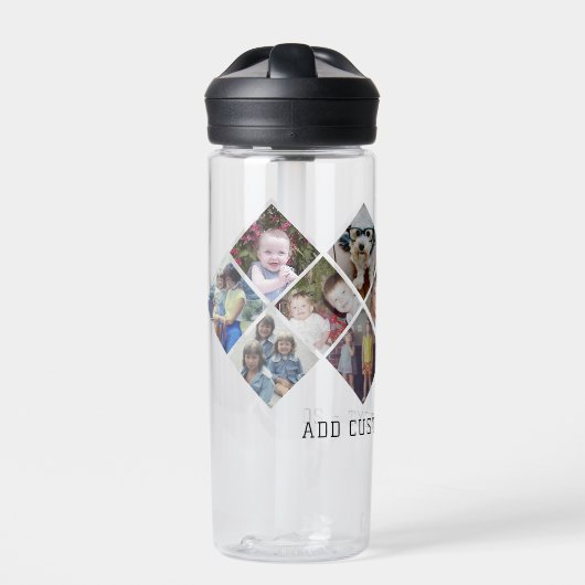 FotoCollage - 13 Fotos Diamant über das gesamte Mu Trinkflasche (Vorderseite)