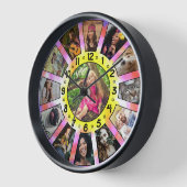 FotoCollage 13 Retro Krawatte-Farbton leicht Uhr (Winkel)