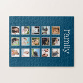 FotoCollage 15 Bilder Familie Puzzle (Horizontal)