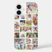 FotoCollage 18 Fotos Farblich weiß Case-Mate iPhone Hülle (Rückseite)