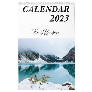 FotoCollage 2023 der Modernen Weißen Familie Kalender