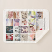 FotoCollage 20 Foto Eine Art Personalisiert Sherpadecke (Vorderseite (Horizontal))