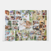 FotoCollage 31 Picture White Geschirrtuch (Horizontal)