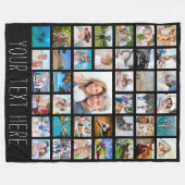 FotoCollage 39 FotoCollage Personalisiert Fleecedecke (Vorderseite (Horizontal))