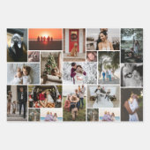 FotoCollage 3 Verschiedene Wrapping Paper Sheets Geschenkpapier Set (Vorderseite)