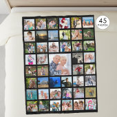 FotoCollage 45 Bilder bearbeitbare Farbe Personali Fleecedecke