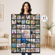 FotoCollage 45 Bilder bearbeitbare Farbe Personali