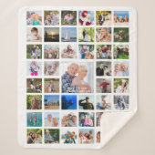 FotoCollage 45 Bilder Personalisiert Sherpadecke (Vorderseite)
