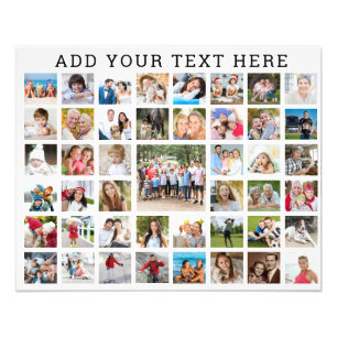 FotoCollage 45 Fotos Personalisierte, benutzerdefi Fotodruck
