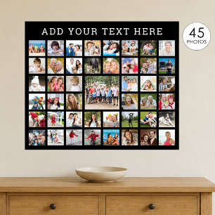 FotoCollage 45 Fotos Personalisierte, benutzerdefi Poster