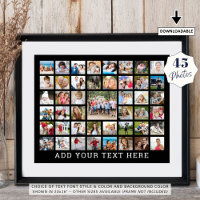 FotoCollage 45 Fotos Personalisierte, benutzerdefi