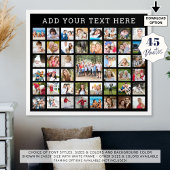 FotoCollage 45 Fotos Personalisierte, benutzerdefi Poster