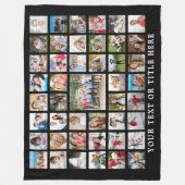 FotoCollage 45 Fotovorlage Benutzerdefinierter Tex Fleecedecke (Vorderseite)