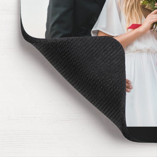 Fotocollage 4 Hochzeitstempelmontage Mousepad (Ecke)