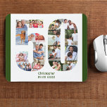 FotoCollage 50. Geburtstag Nummer 50 Personalisier<br><div class="desc">Erstellen Sie Ihr eigenes personalisiertes Mauspad für ein einzigartiges 50. Geburtstagsgeschenk. Die Zahl 50 Foto Collage ist auf einem weißen Hintergrund mit modernen waldgrünen Rändern. Das Design umfasst bis zu 17 verschiedene Fotografien - in verschiedenen Formen und Größen - um Ihnen die Flexibilität zu geben, Ihre ausgewählten Bilder zu platzieren....</div>