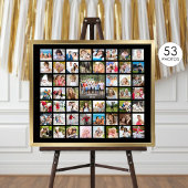FotoCollage 53 Fotos Personalisierte, benutzerdefi Poster