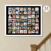 FotoCollage 53 Fotos Personalisierte, benutzerdefi Poster