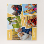 FotoCollage 5 Bilder Gelbe Personalisierte Nana Puzzle (Vertikal)