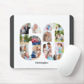 FotoCollage 60. Geburtstag Nummer 60 Personalisier Mousepad (Mit Mouse)