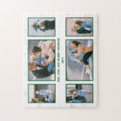 FotoCollage 6 Bilder Minimalistisch weiß Puzzle (Vertikal)