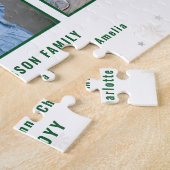 FotoCollage 6 Bilder Personalisiert weiß Puzzle (Seite)