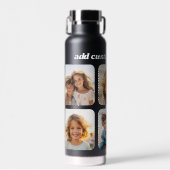 FotoCollage - 6 Fotos Benutzerdefinierter Text sam Trinkflasche (Vorne)