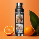 FotoCollage - 6 Fotos Benutzerdefinierter Text sam Trinkflasche