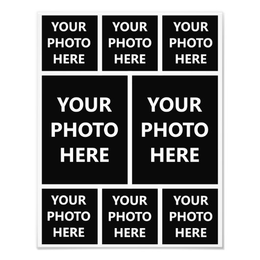 FotoCollage 6 Platz 2 Portrait Familienfotos Fotodruck (Vorne)