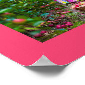 FotoCollage 7 Bilder Beste Mama je rosa Poster (Ecke)