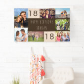 FotoCollage 7 Personalisiert 18. Geburtstag Banner (Insitu)