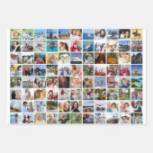 FotoCollage 88 Square Pictures Geschenkpapier Set (Vorderseite 2)