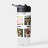 FotoCollage 8 für die Familie | Name White Trinkflasche (Rechts)