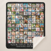 FotoCollage 90 Quadrat Bilder benutzerdefinierte F Sherpadecke (Vorderseite)