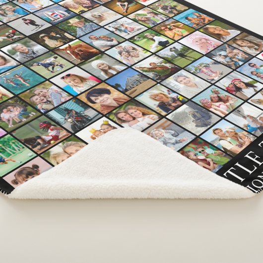 FotoCollage 90 Quadrat Bilder benutzerdefinierte F Sherpadecke (3/4)