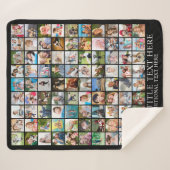 FotoCollage 90 Quadrat Bilder benutzerdefinierte F Sherpadecke (Vorderseite (Horizontal))