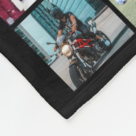 FotoCollage 99 Square Images Fleecedecke (Ecke)