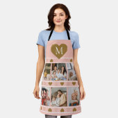 FotoCollage aus der rosa Familie mit Monogramm aus Schürze (Getragen)