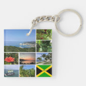 FotoCollage aus Jamaika Schlüsselanhänger (Rückseite)