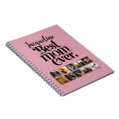 Fotocollage Beste Mama je Retro Typografie Notizblock (Rechte Seite)