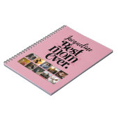 Fotocollage Beste Mama je Retro Typografie Notizblock (Linke Seite)