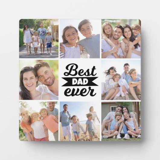 FotoCollage | Bester Vater je Fotoplatte (Vorderseite)